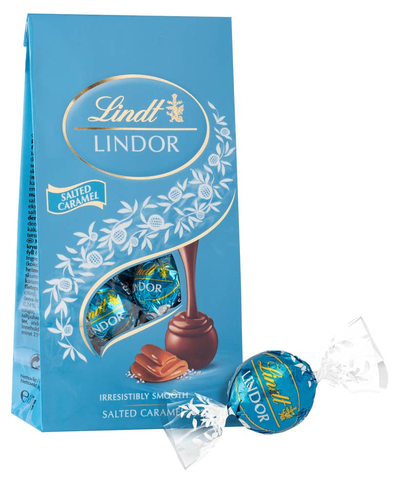 Lindt Lindor Salt Karamell Melkesjokolade