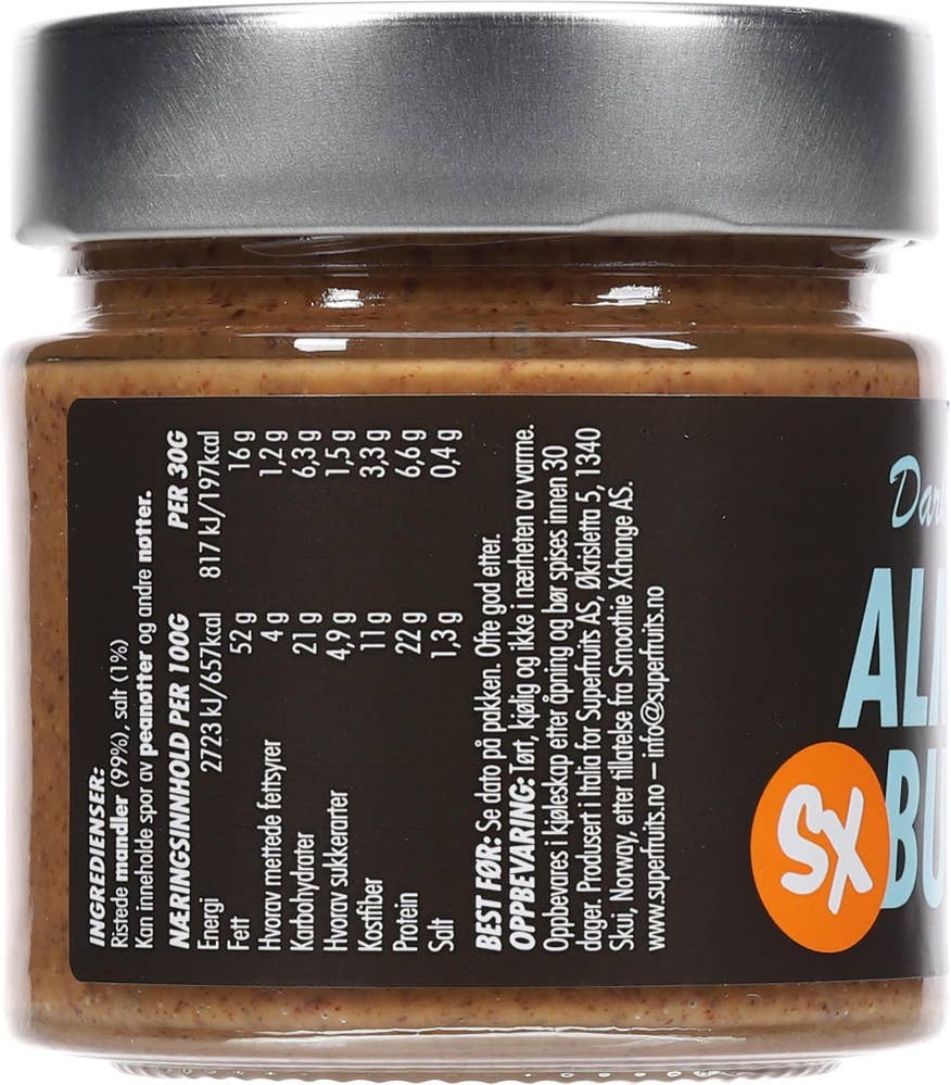 SmoothieXchange Mandelsmør Dark roasted