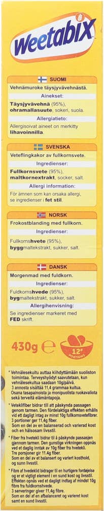 Weetabix Orginal 95% fullkorn