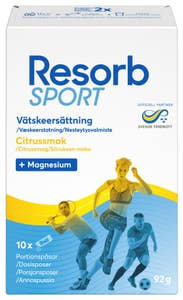 Resorb Sport Væskeerstatning med sitrussmak og magnesium