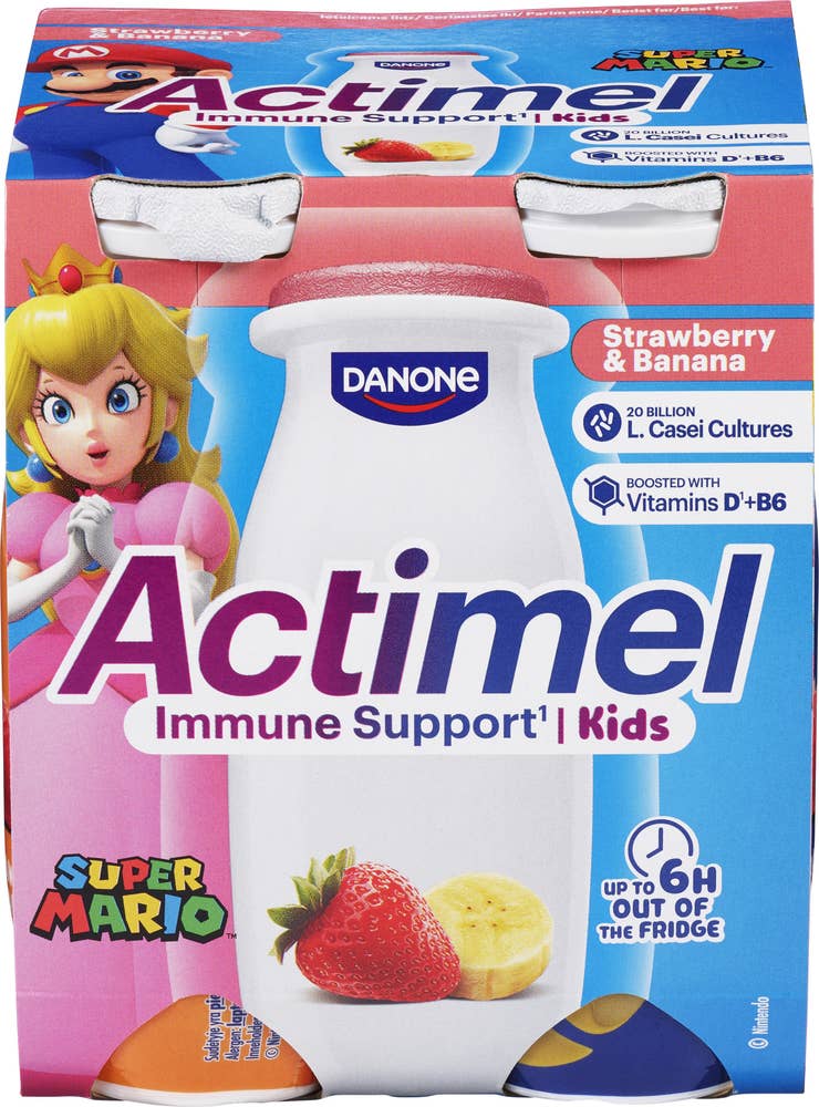 ACTIMEL Drikkeyoghurt jordbær og banan