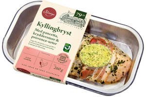 Stange Kyllingbryst med pancetta og kryddersmør