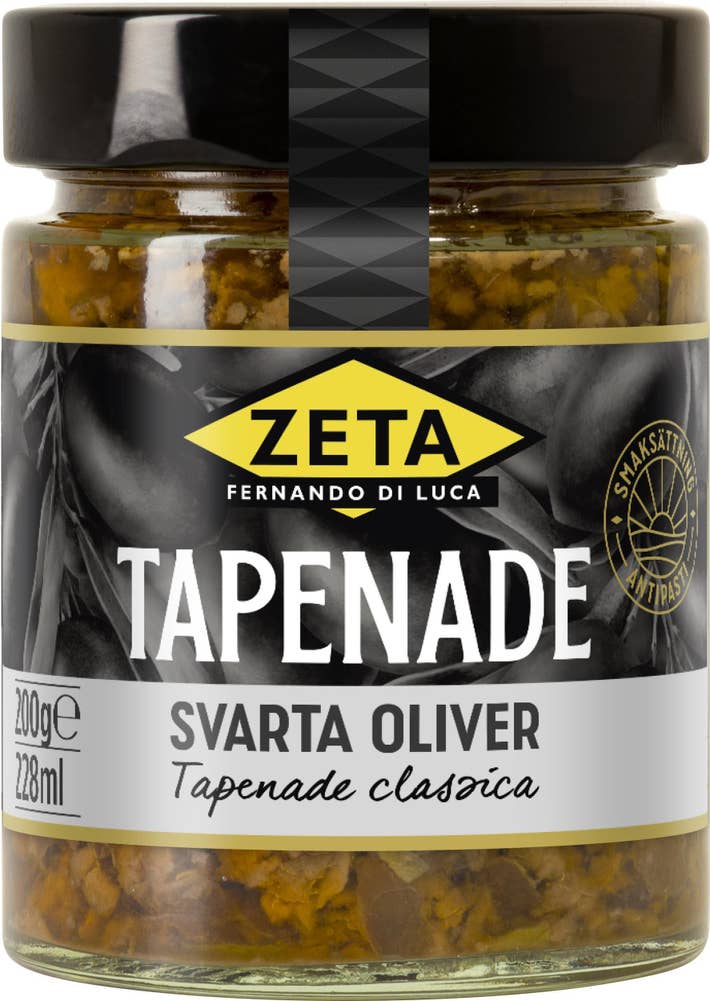 Zeta Tapenade av sorte oliven