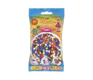 Sprell Midi perler Forskjellige farger, 1000 perler