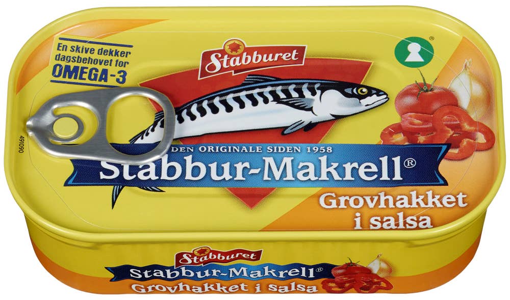 Stabburet Stabbur-Makrell Grovhakket i salsa