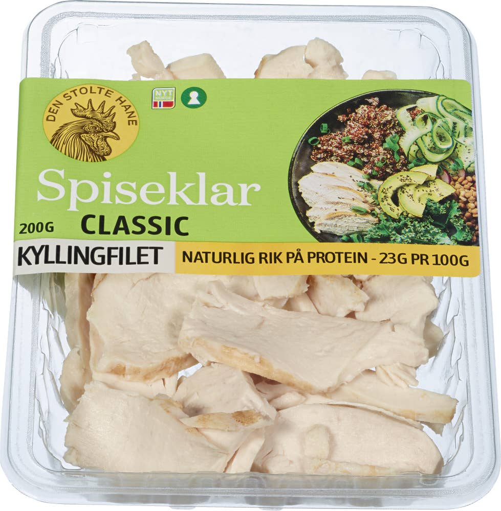Den Stolte Hane Kyllingfilet stekt og skivet naturell