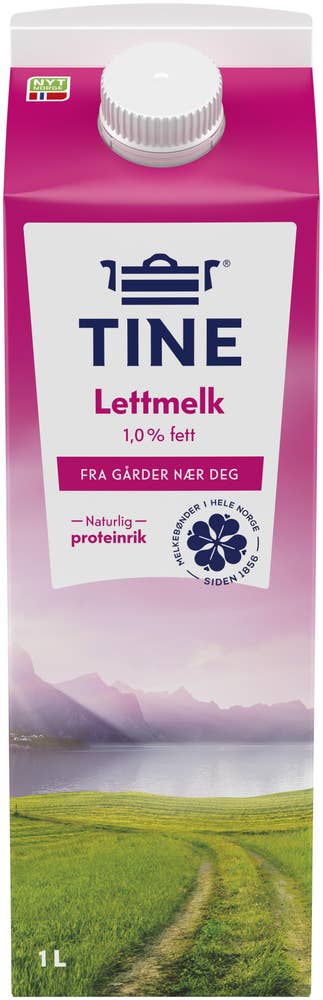 Tine Lettmelk 1% fett