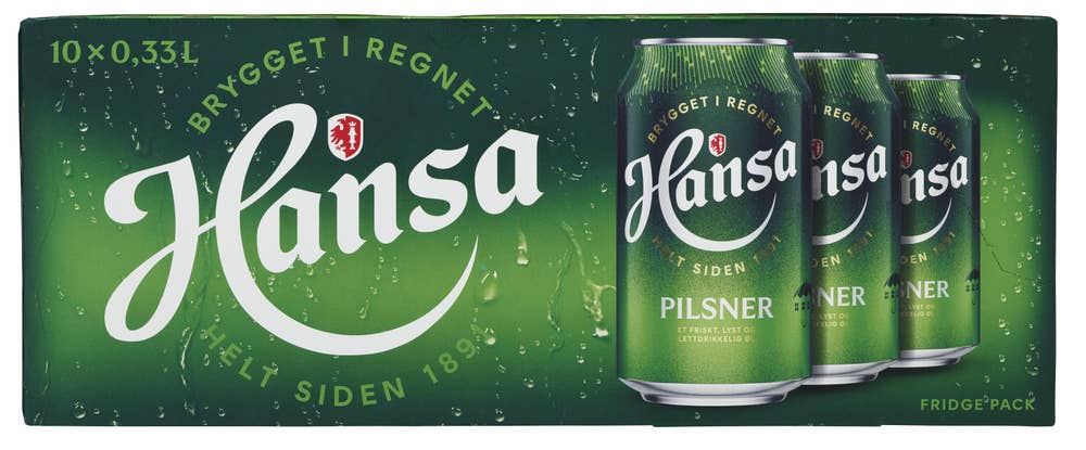 Hansa Pilsner fridgepack 10 x 0,33l