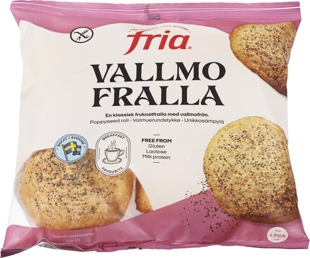Fria Rundstykker med Valmuefrø Glutenfri