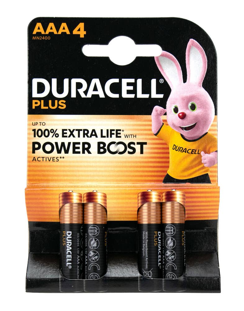 Duracell Plus boost AAA Alkaliske, 4 stk