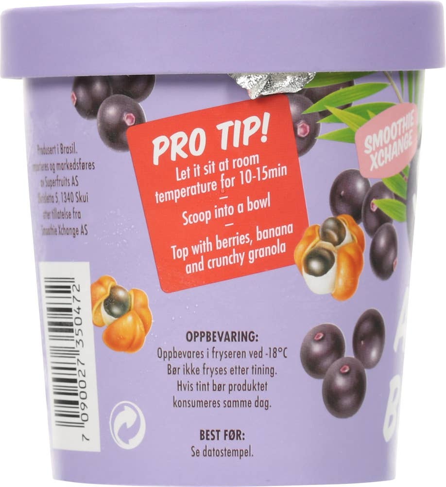 Smoothie Xchange Økologisk Açaí bowl
