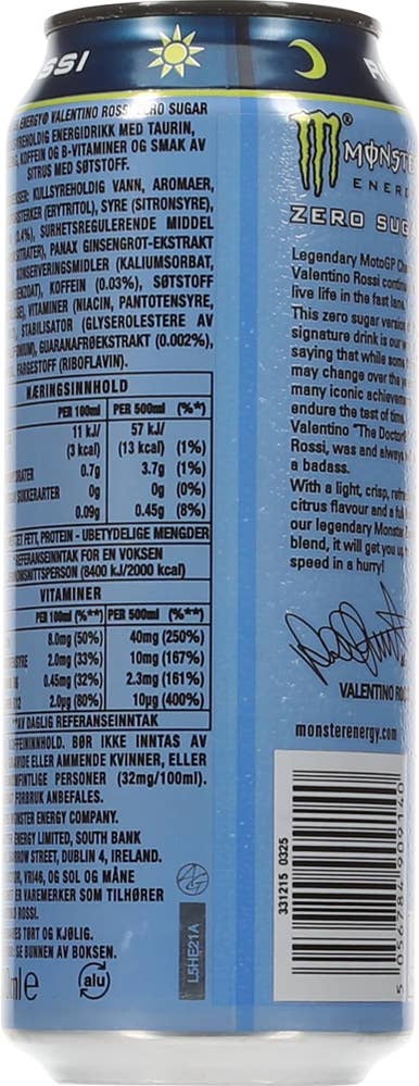 Monster VR46 zero sugar