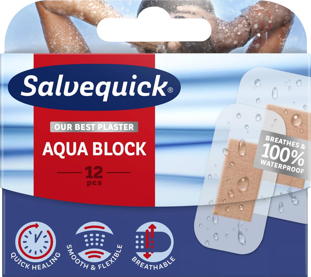 Salvequick Vannfast plaster Ulike størrelser