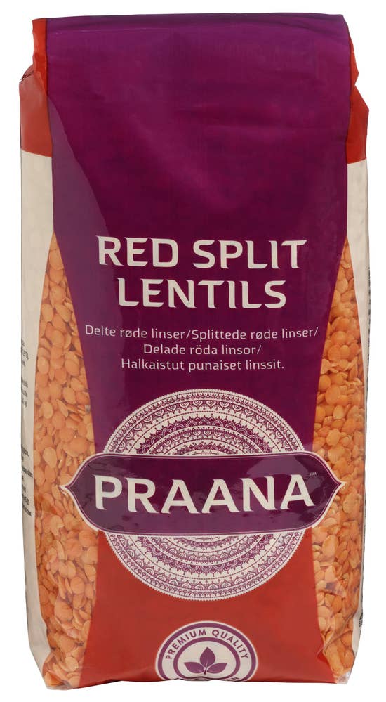 Praana Røde linser Delte