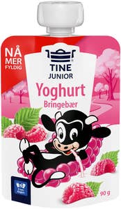 TINE Junior yoghurt Bringebær