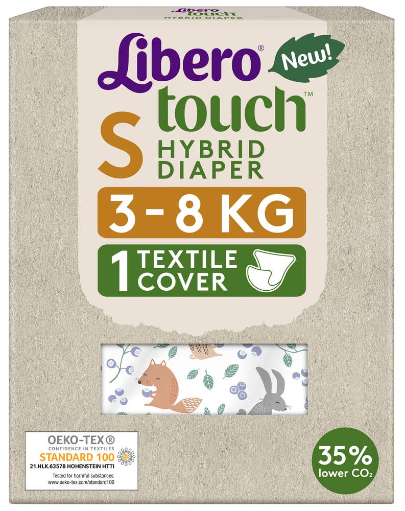 Libero Touch Hybrid ytterdel Assortert mønster, Str. S, 3-8 kg