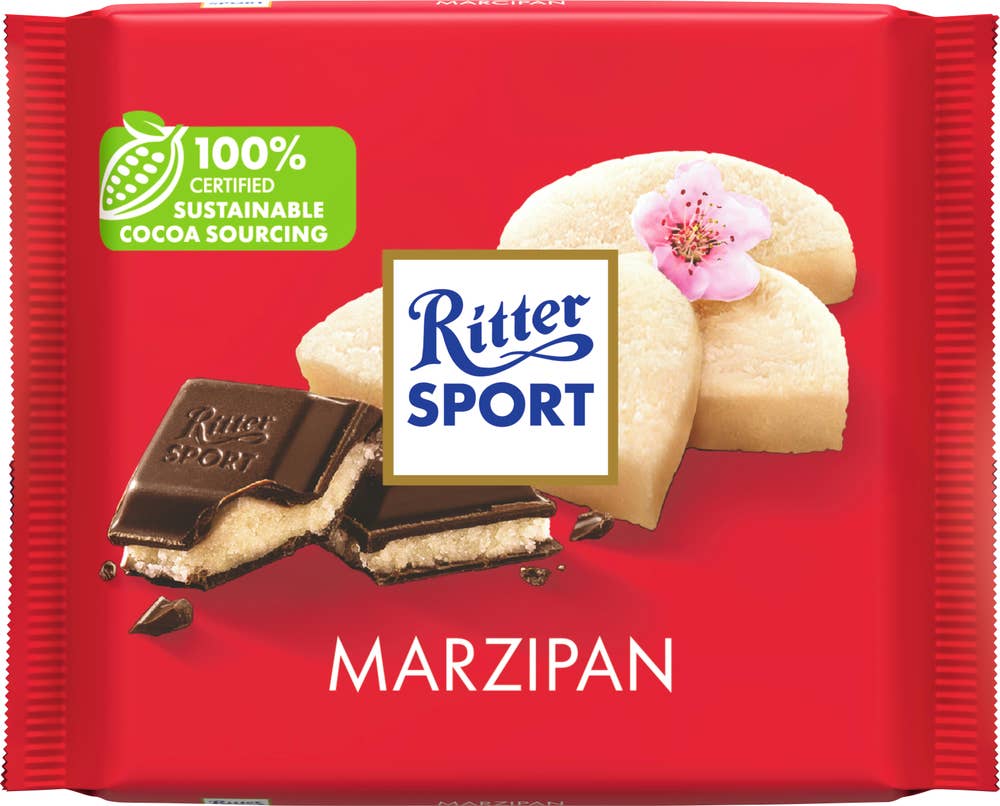 Ritter Sport Melksjokolade med marsipanfyll