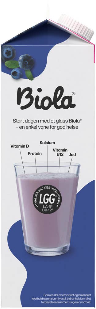 TINE Biola® yoghurtdrikk blåbær