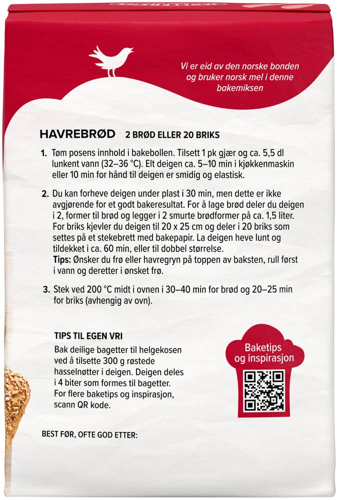 Møllerens Havrebrød 1-2-3