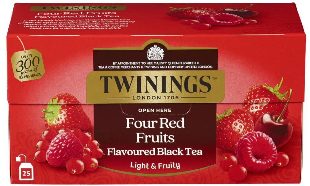 Twinings Four Red Fruits Tea 25 poser