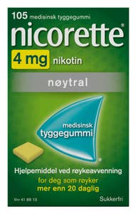 Nicorette Classic 4 mg nikotin Tyggegummi