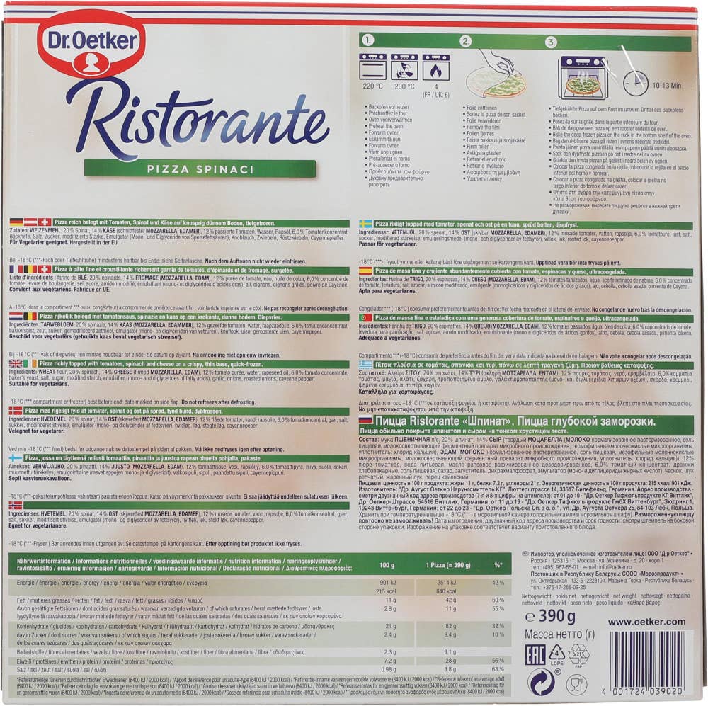 Dr. Oetker Ristorante Spinaci