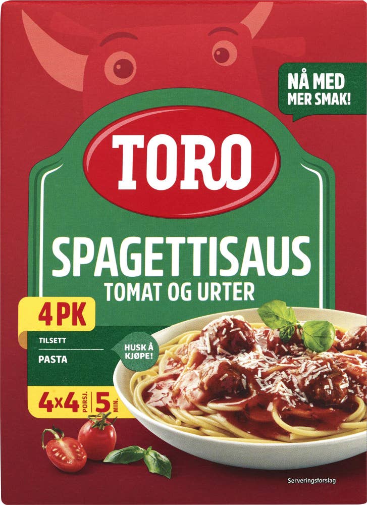 Toro Spagettisaus 4x48 g