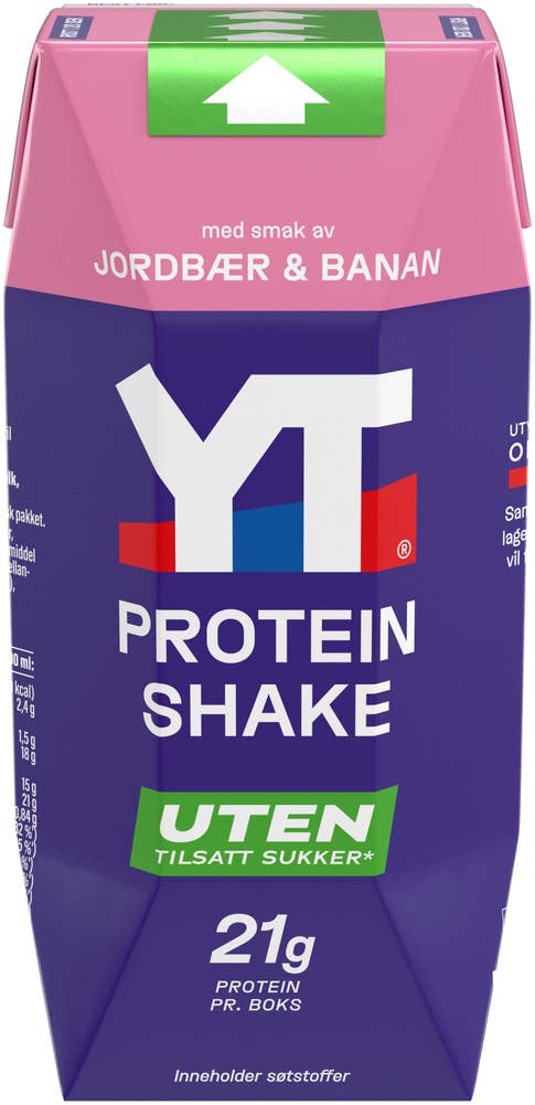 TINE Yt proteinshake Jordbær og banan