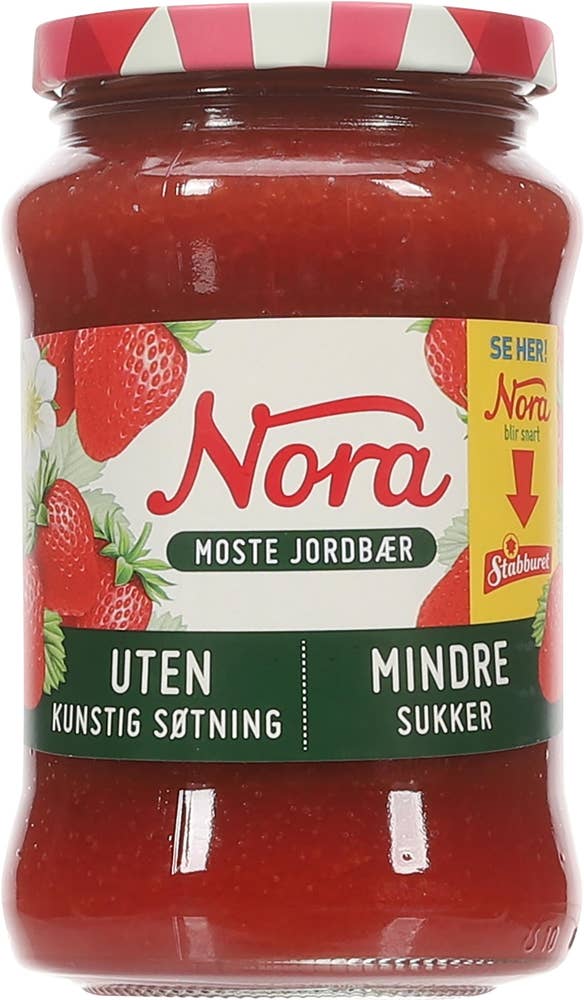 Stabburet Moste jordbær Mindre sukker