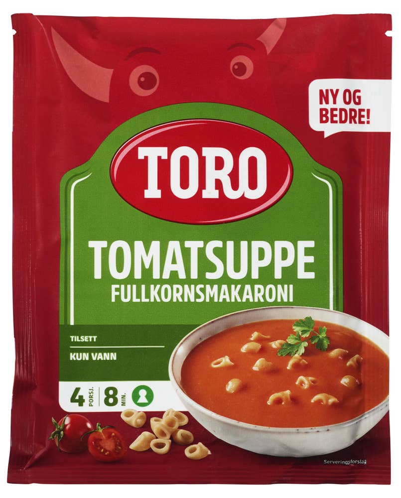 Toro Tomatsuppe med fullkornsmakaroni