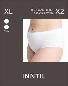 Inntil High Waist truse Hvit, str. XL