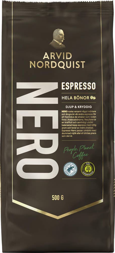 ARVID NORDQUIST Nero espresso Hele bønner, dyp og krydrete