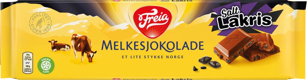 FREIA Melkesjokolade Salt Lakris