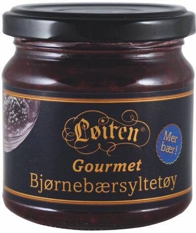 Løiten Bjørnebærsyltetøy gourmet