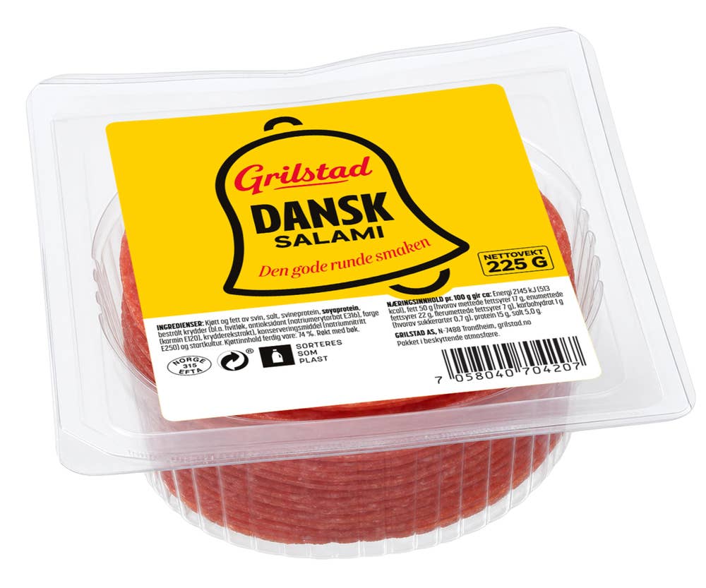 Grilstad Dansk salami Skivet