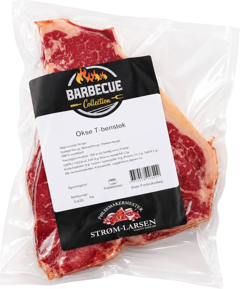 Strøm-Larsen AS Okse T-bone Steak Dry aged
