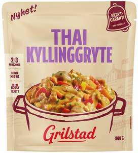 Grilstad Thai Kyllinggryte Til familien! Gryte med kylling, grønnsaker og saus