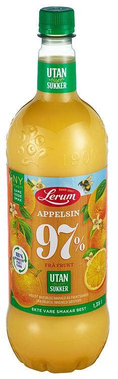 Lerum Appelsinsaft Uten Tilsatt Sukker