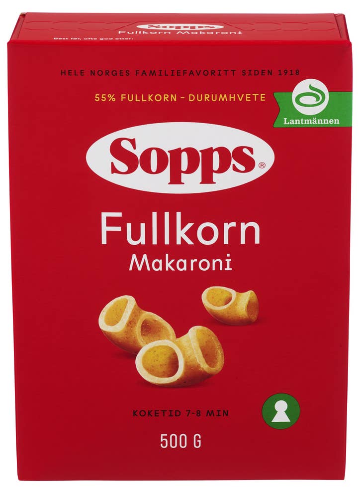 Sopps Makaroni fullkorn