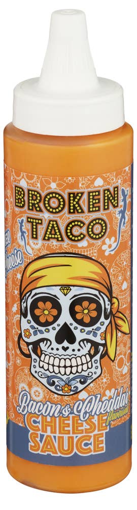 Broken Taco Cheddar- & Baconflavoured Sauce