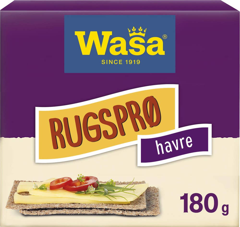Wasa Knekkebrød Rugsprø Havre