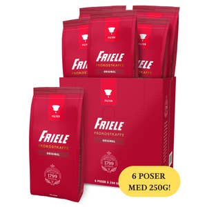 Friele Frokostkaffe Filtermalt, 6 x 250 g
