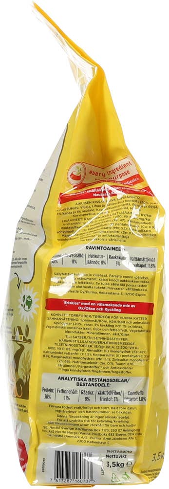 Purina Kattemat med okse, kylling og lever