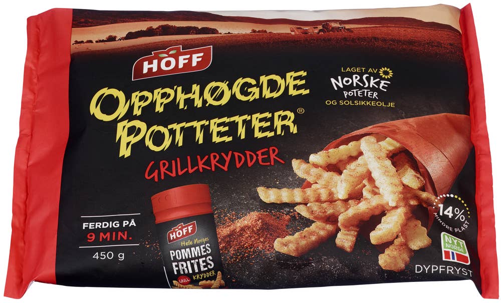 Opphøgde Poteter med Grillkrydder 450 g