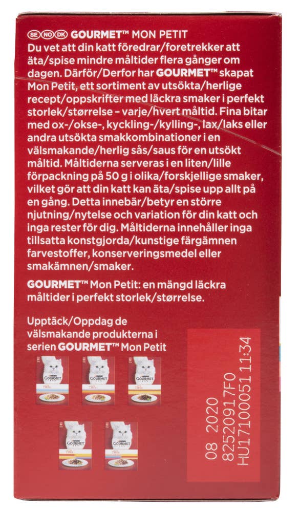 Purina Gourmet Mon Petit fisk 6x50g