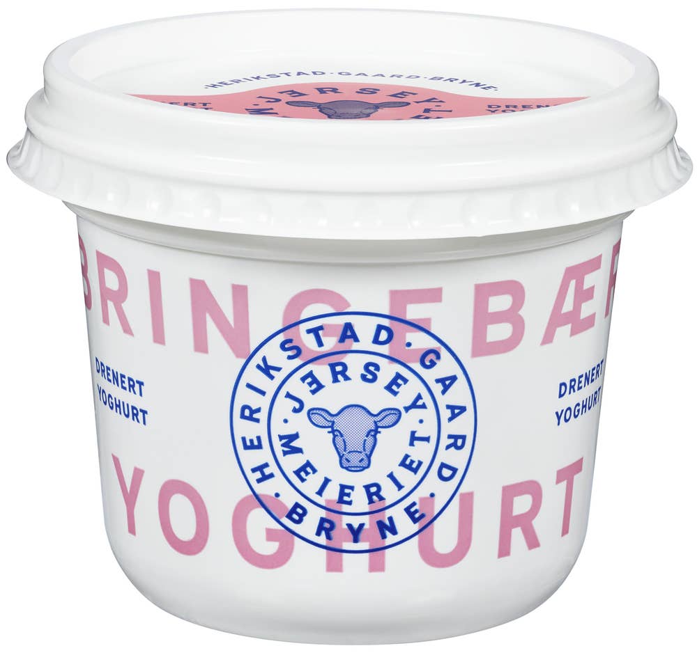 Jerseymeieriet Bringebæryoghurt