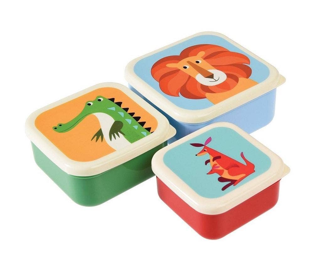 Sprell Små matbokser med ville dyr