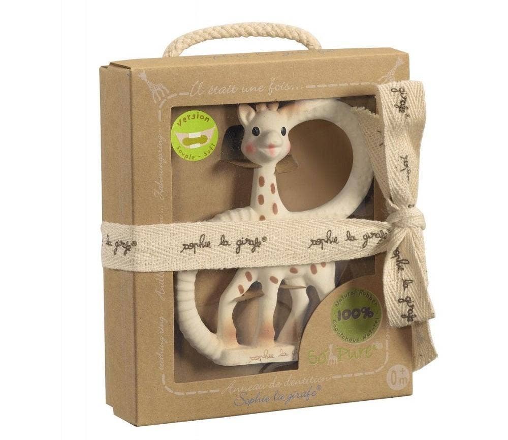 Sprell Myk bitering i naturgummi - Sophie la girafe