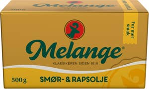 Melange med smør og rapsolje