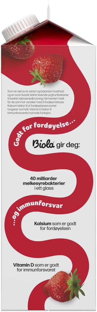 TINE Biola® yoghurtdrikk jordbær